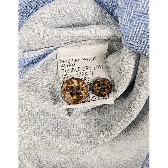 Tommy Bahama Button Up Mens M Blue Silk Embroidered Cafe Paradise Bar Girl Camp - Picture 6 of 7